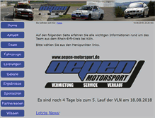 Tablet Screenshot of oepen-motorsport.de
